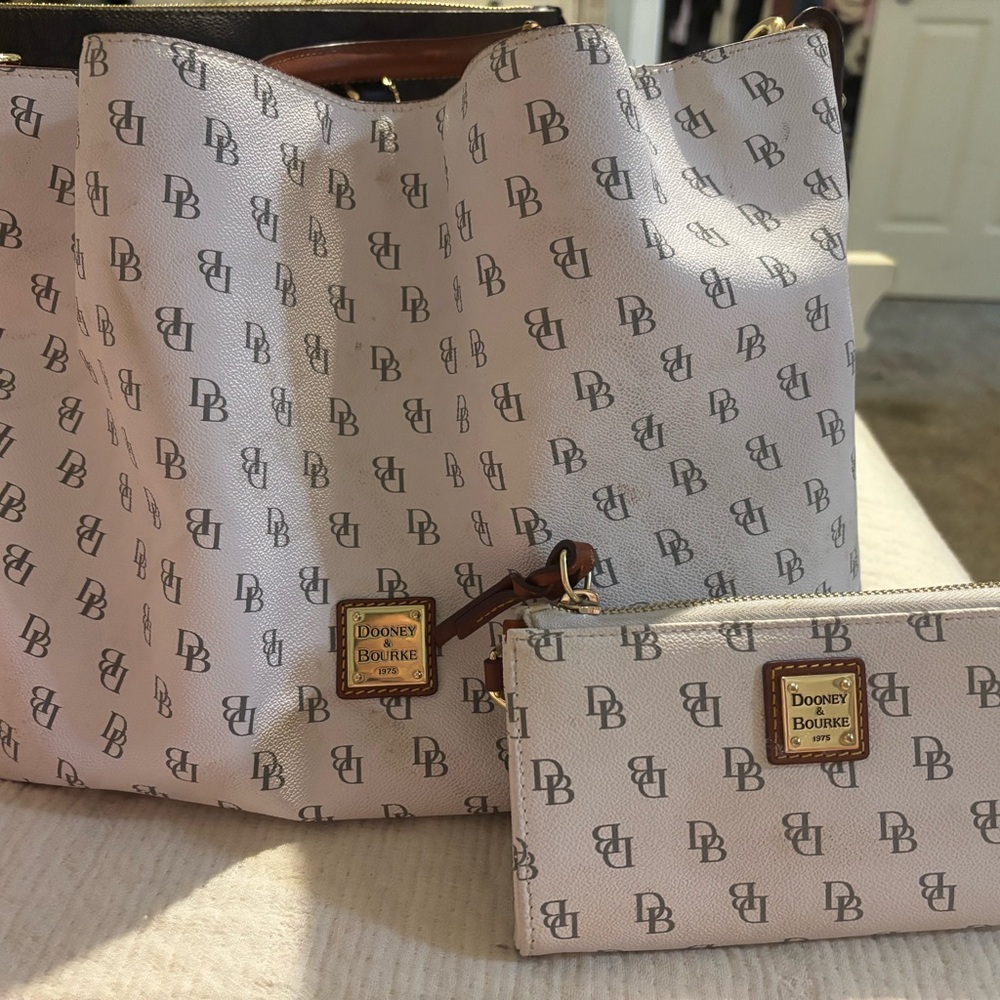 Dooney & Bourke White Monogram Wallet